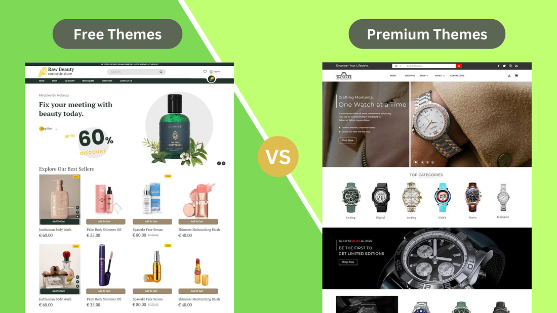 Free Shopify Theme vs. Premium Shopify Theme