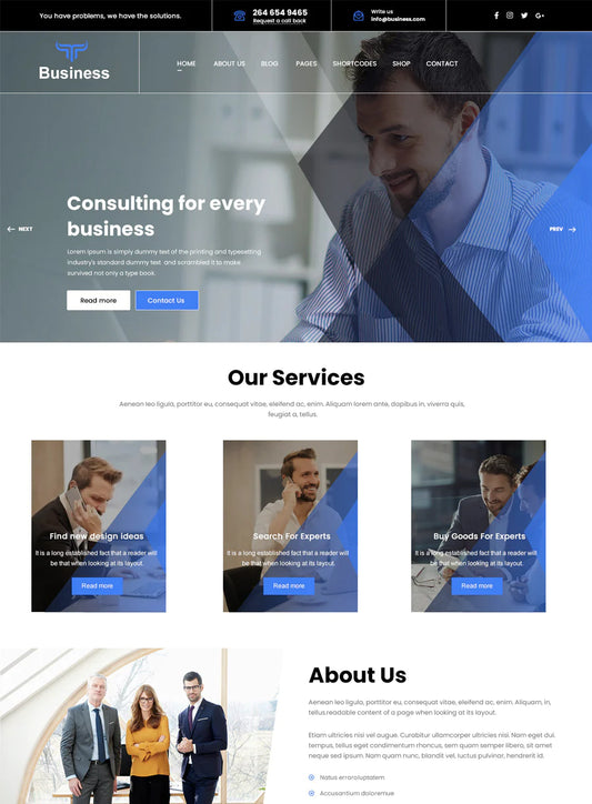 Attractive Houda Business WordPress Theme