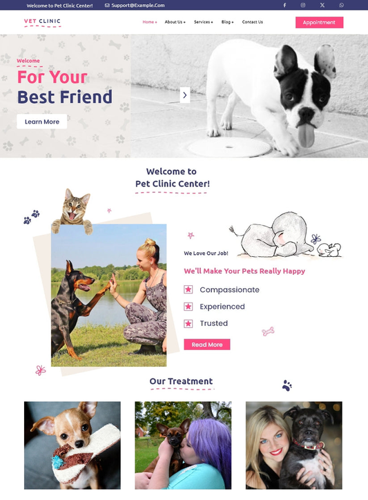 Free Veterinary Clinic Shopify Template