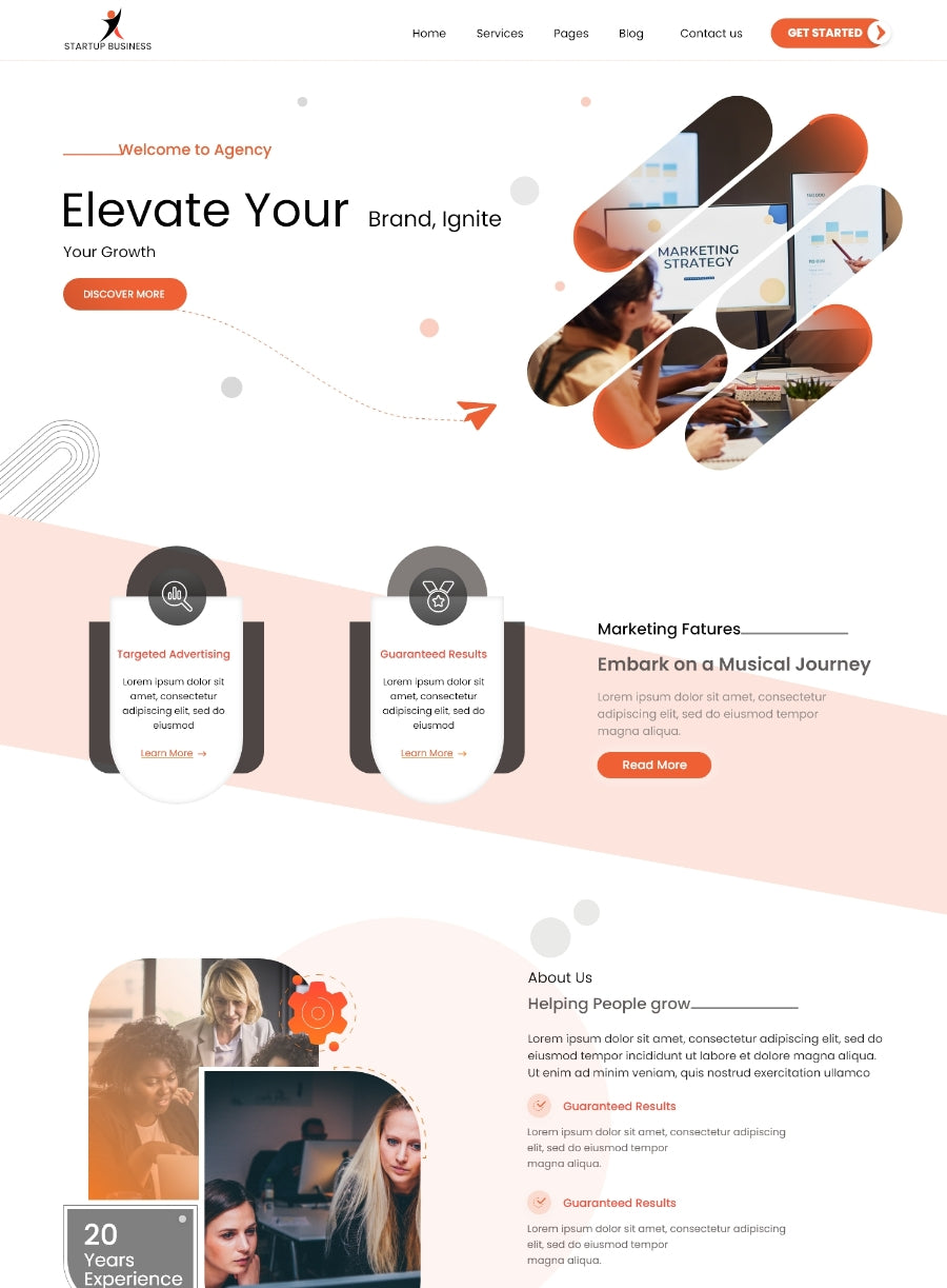 Premium Startup Business Wordpress Template