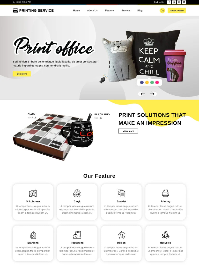 Free Print Shop Shopify Template